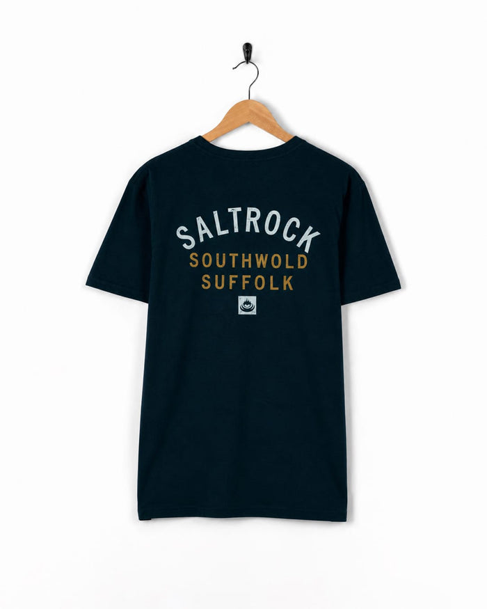 Southwold Mens Location T-Shirt in Blue