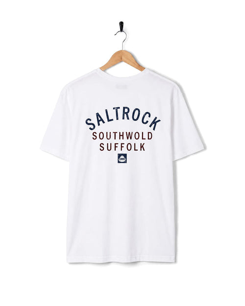 Southwold Mens Location T-Shirt in White