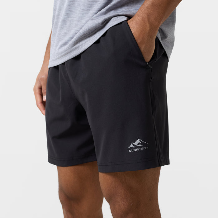 Space Dye Performance Twinset | Iron Grey Marl/Black