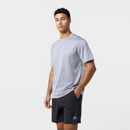 Space Dye Performance Twinset | Iron Grey Marl/Black