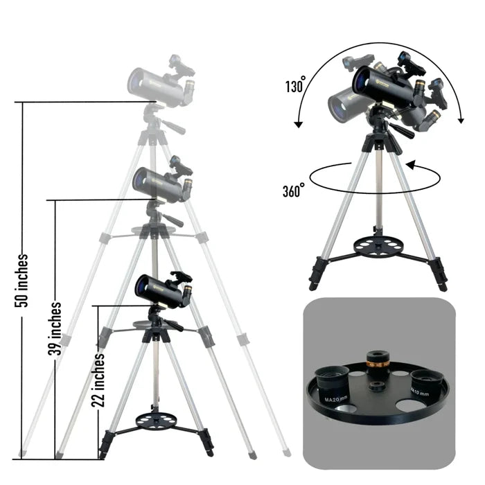 Spectrum Optics TourStar 70mm AZ Maksutov (A3370701)