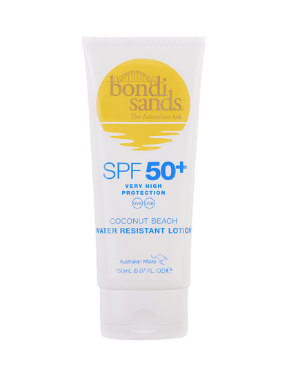 SPF 50+ Body Sunscreen Lotion Coconut Beach Scent