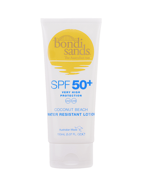 SPF 50+ Body Sunscreen Lotion Coconut Beach Scent