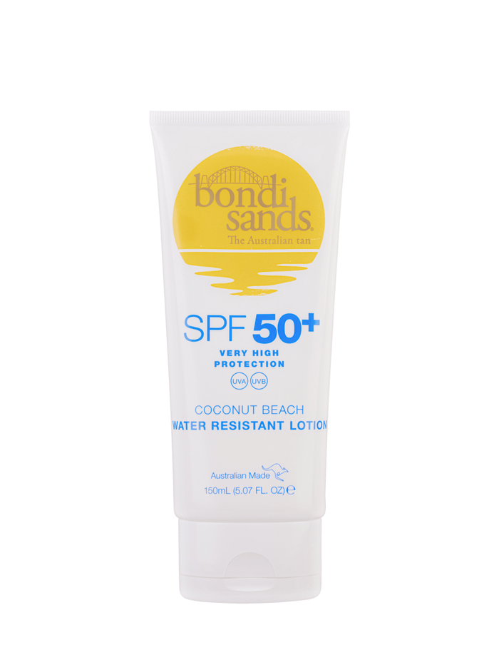 SPF 50+ Body Sunscreen Lotion Coconut Beach Scent