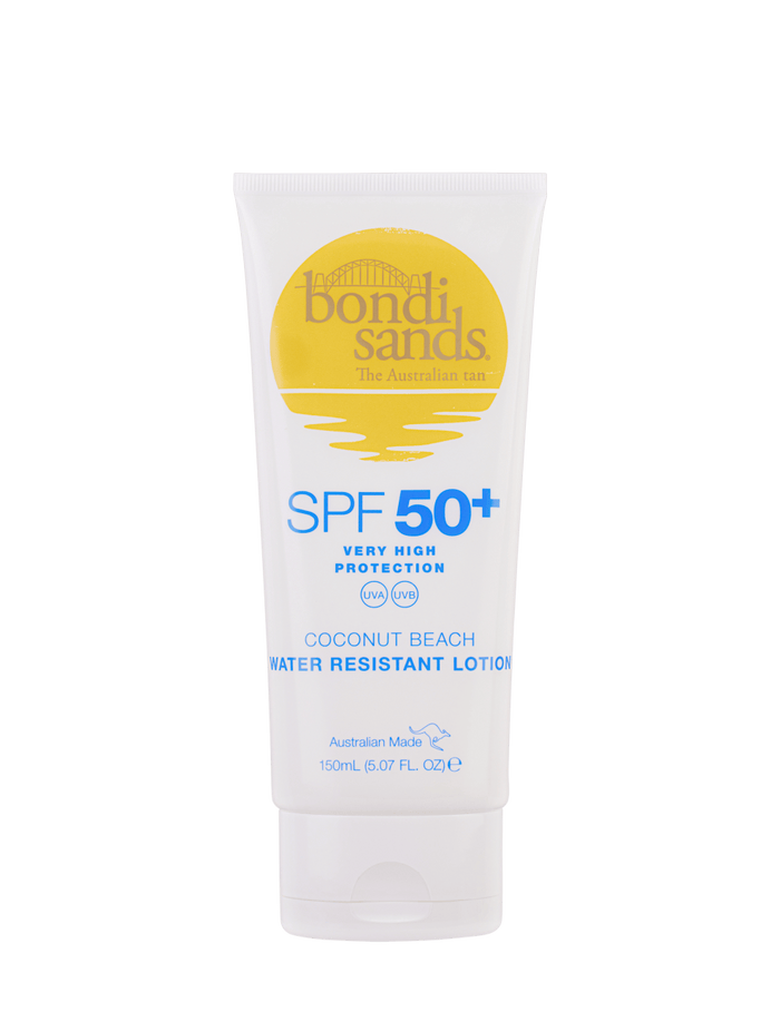 SPF 50+ Body Sunscreen Lotion Coconut Beach Scent