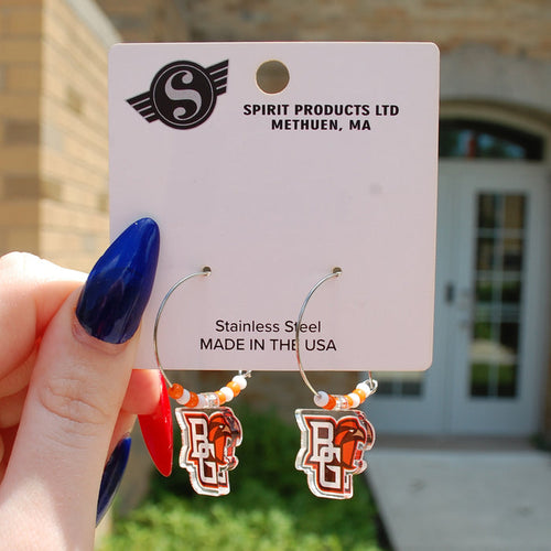 Spirit Falcons Peekaboo With Beads Earrings