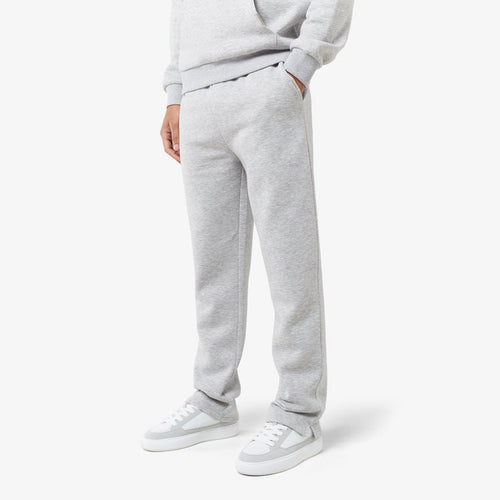 Men's  Grey Marl Split Open Hem Jogger  Closure London  Front View
