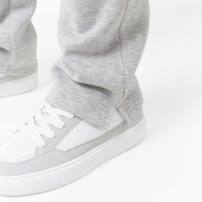 Split Open Hem Jogger | Grey Marl