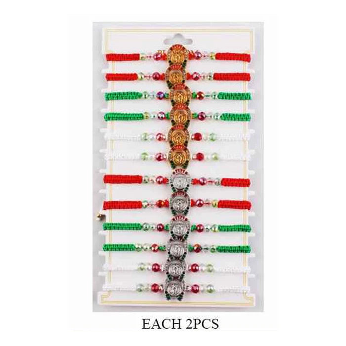 St. Benedict Red Protection Bracelet - Adjustable Religious Macramé Jewelry (IBR-3884)