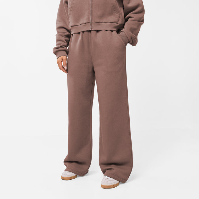 Stacked Crop Tracksuit | Mocha