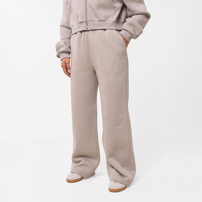 Stacked Crop Tracksuit | Taupe