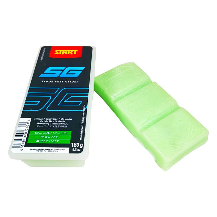 A product picture of the Start SG10 Glider Green Melt Wax (-10C/-25C)