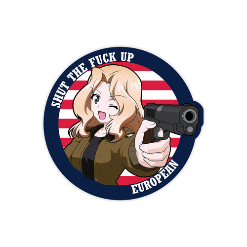 STFU European Vinyl Sticker