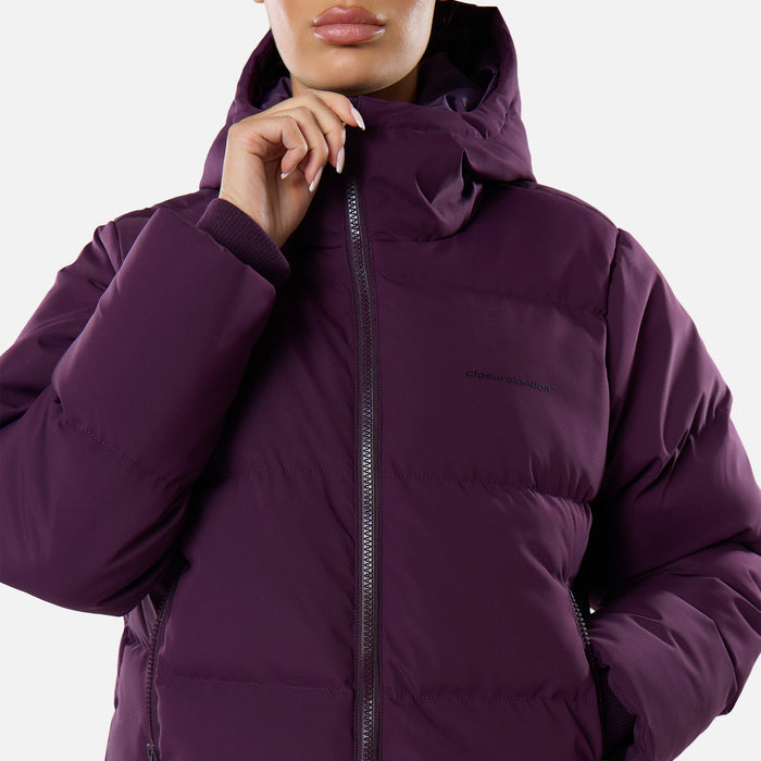 Storm Cuff Puffer | Plum
