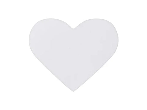 Sublimation 9*11cm Heart Ceramic Coaster w/ Cork (Frosted)