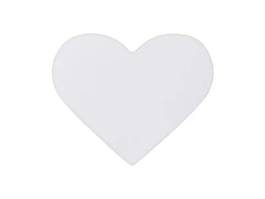 Sublimation 9*11cm Heart Ceramic Coaster w/ Cork (Frosted)