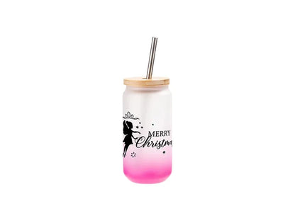 Sublimation Blanks 18oz/550ml Glass Mug Gradient Purple