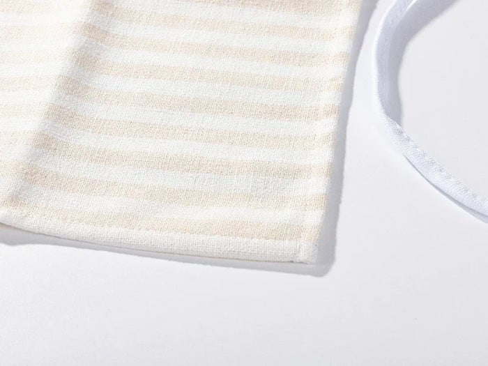 Sublimation Blanks Adult Linen Waist Apron(41*60cm, Beige and Light Yellow Stripe)