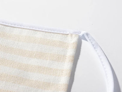 Sublimation Blanks Adult Linen Waist Apron(41*60cm, Beige and Light Yellow Stripe)