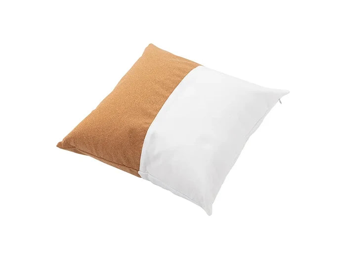 Sublimation Blanks Canvas Stitching Cork Pillow case (Half Cork Stitching)