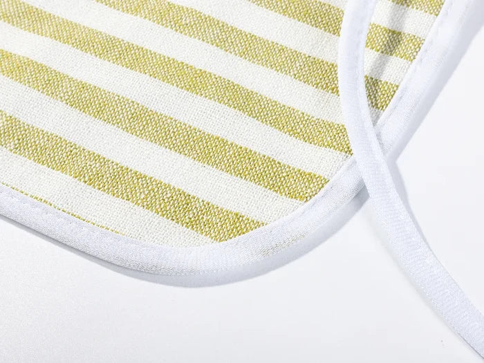 Sublimation Blanks Linen Apron (69*72cm, Beige and Light Green Stripe)