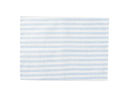 Sublimation Blanks Linen Table Mat(35.5*50cm, Beige and Light Blue Stripe)
