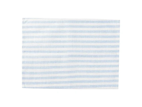 Sublimation Blanks Linen Table Mat(35.5*50cm, Beige and Light Blue Stripe)