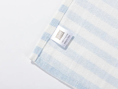 Sublimation Blanks Linen Table Mat(35.5*50cm, Beige and Light Blue Stripe)