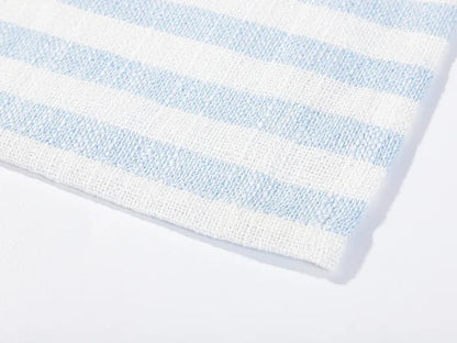 Sublimation Blanks Linen Table Mat(35.5*50cm, Beige and Light Blue Stripe)