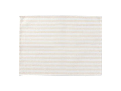 Sublimation Blanks Linen Table Mat(35.5*50cm, Beige and Light Yellow Stripe)