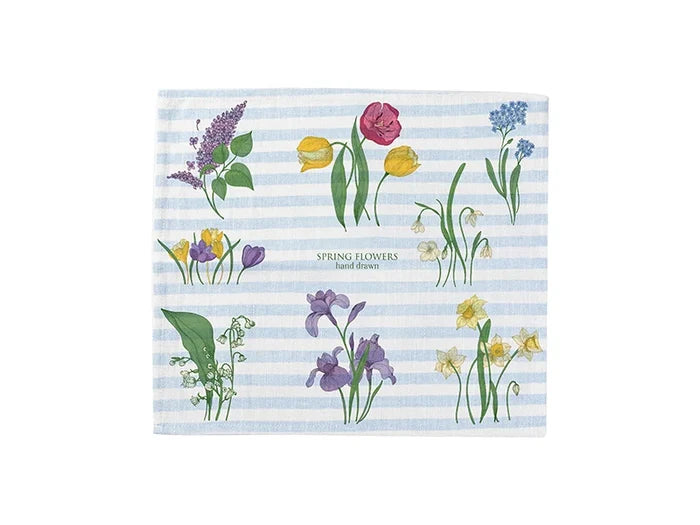 Sublimation Blanks Linen Table Mat(40*45cm, Beige and Light Blue Stripe)