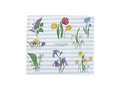 Sublimation Blanks Linen Table Mat(40*45cm, Beige and Light Blue Stripe)