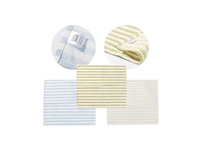 Sublimation Blanks Linen Table Mat(40*45cm, Beige and Light Blue Stripe)