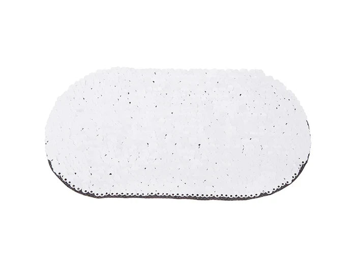 Sublimation Flip Sequins Adhesive (Oval, Gold W/ White)