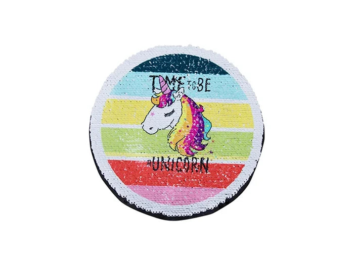 Sublimation Flip Sequins Adhesive (Round ,Dark Blue w/ White)