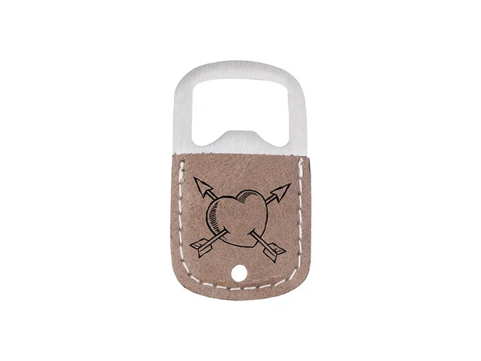 Sublimation PU Stainless Steel Bottle Opener (Gray, 3.2*5.2cm)