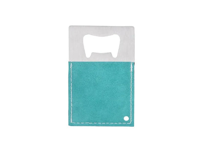 Sublimation PU Stainless Steel Bottle Opener (Green, 8.5*5.5cm)