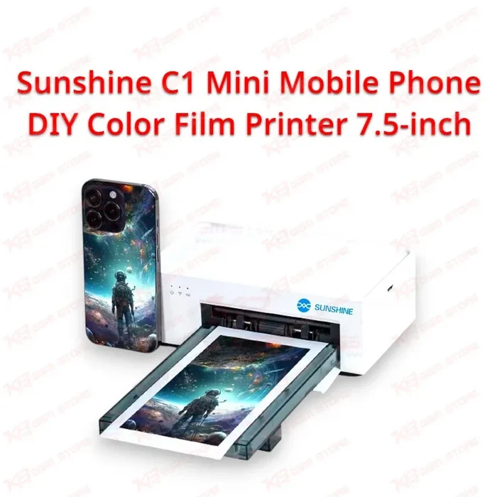 Sunshine C1 Mini Mobile Phone DIY Color Film Printer 7.5-inch