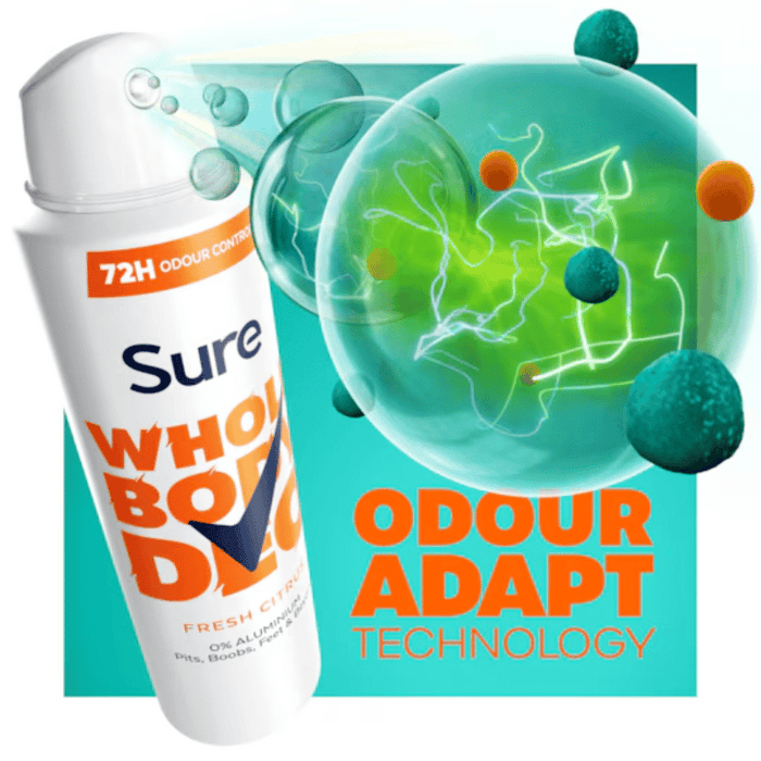 Sure Whole Body Deodorant 150 ml - Fresh Citrus