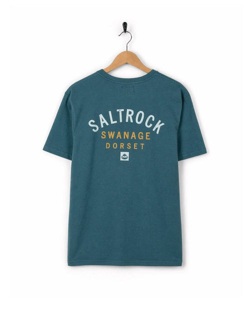 Swanage Location Mens T-Shirt In Teal