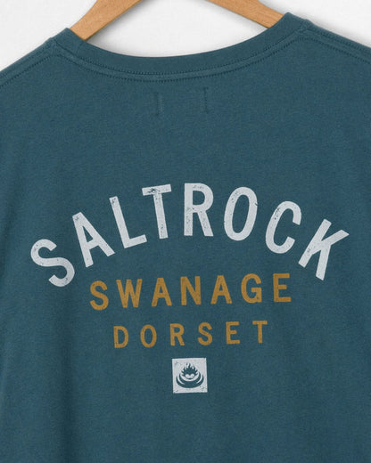 Swanage Location Mens T-Shirt In Teal