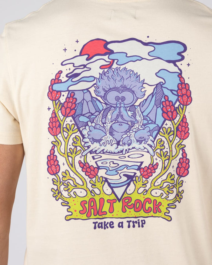 Take A Trip Mens Short Sleeve T-Shirt In Cream