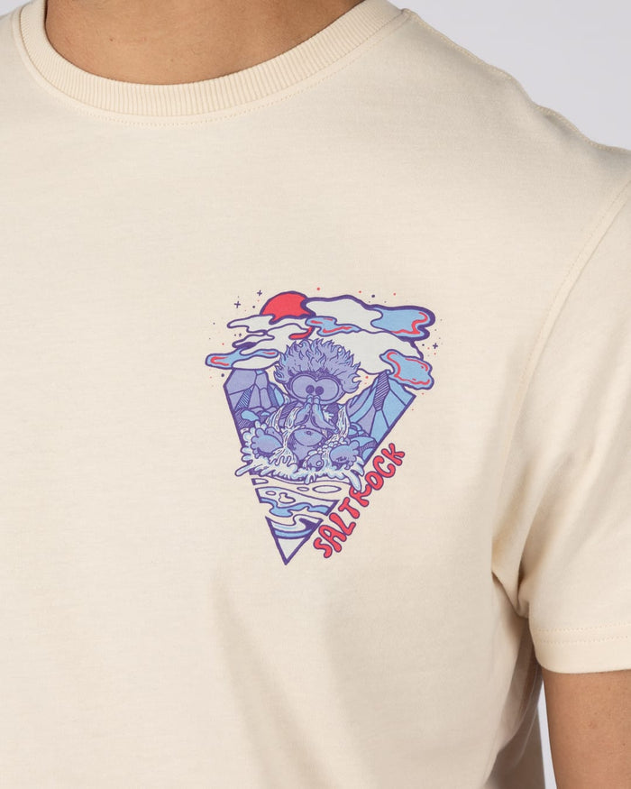 Take A Trip Mens Short Sleeve T-Shirt In Cream