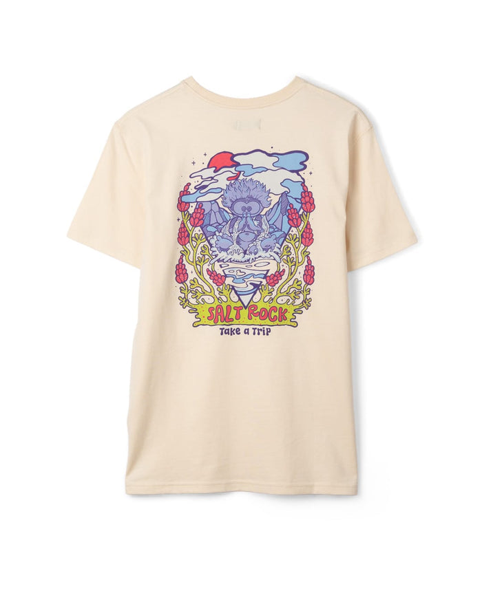 Take A Trip Mens Short Sleeve T-Shirt In Cream