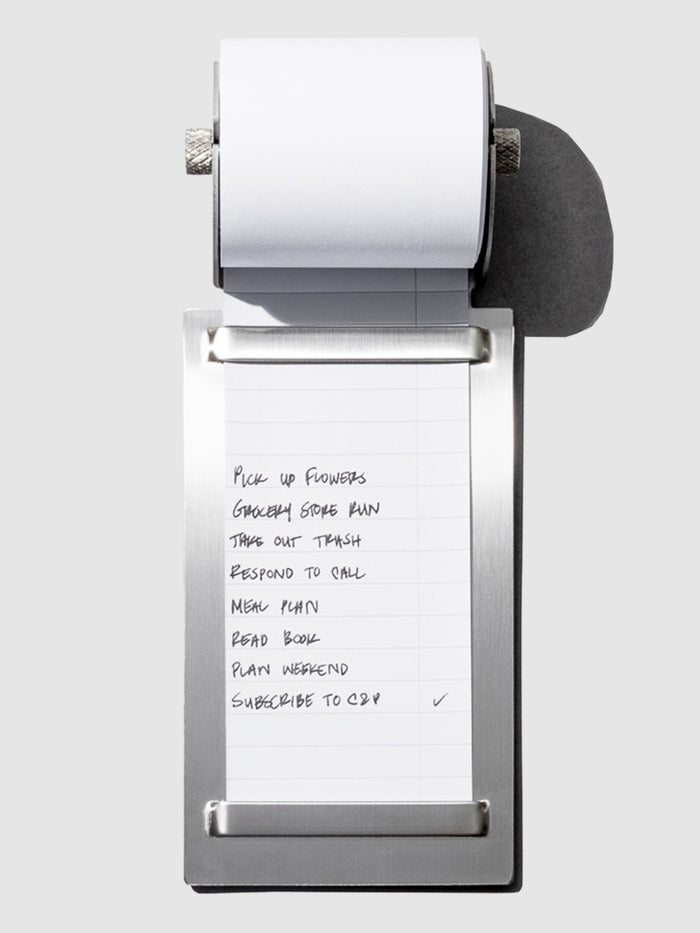 Task roller shown on a neutral background. It is filled out with a checklist.