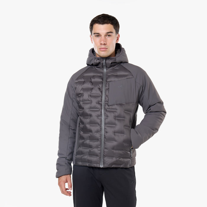 Tech Heat Seal Hybrid Jacket  | Charcoal