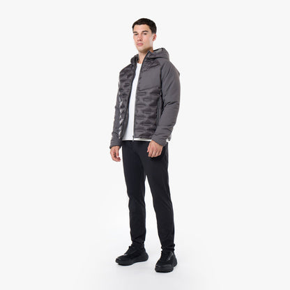 Tech Heat Seal Hybrid Jacket  | Charcoal