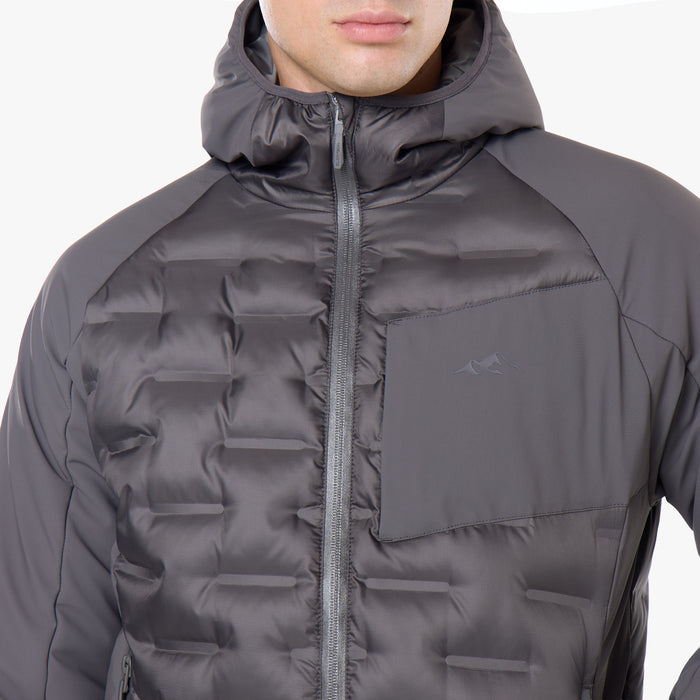 Tech Heat Seal Hybrid Jacket  | Charcoal