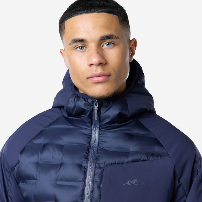 Tech Heat Seal Hybrid Jacket | Navy