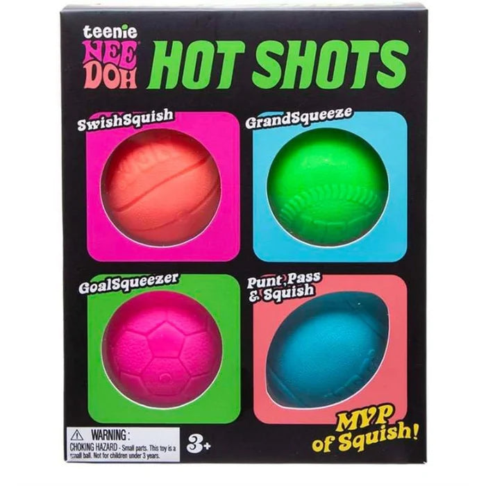 Teenie NeeDoh HOT SHOTS 4 Pack Squishy